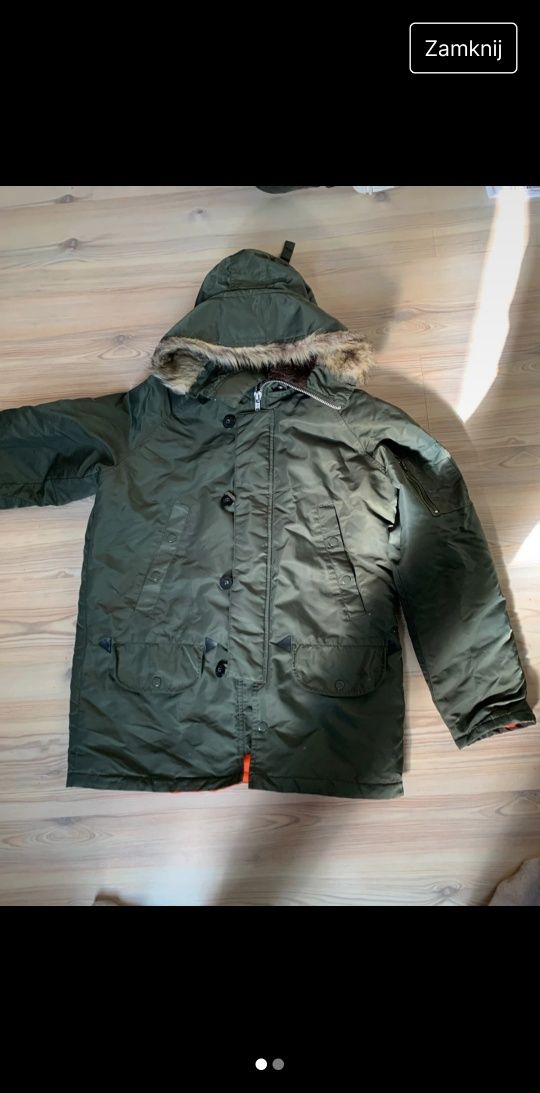 Kurtka wojskowa N3B jak Alpha industries  Pop England. Military.