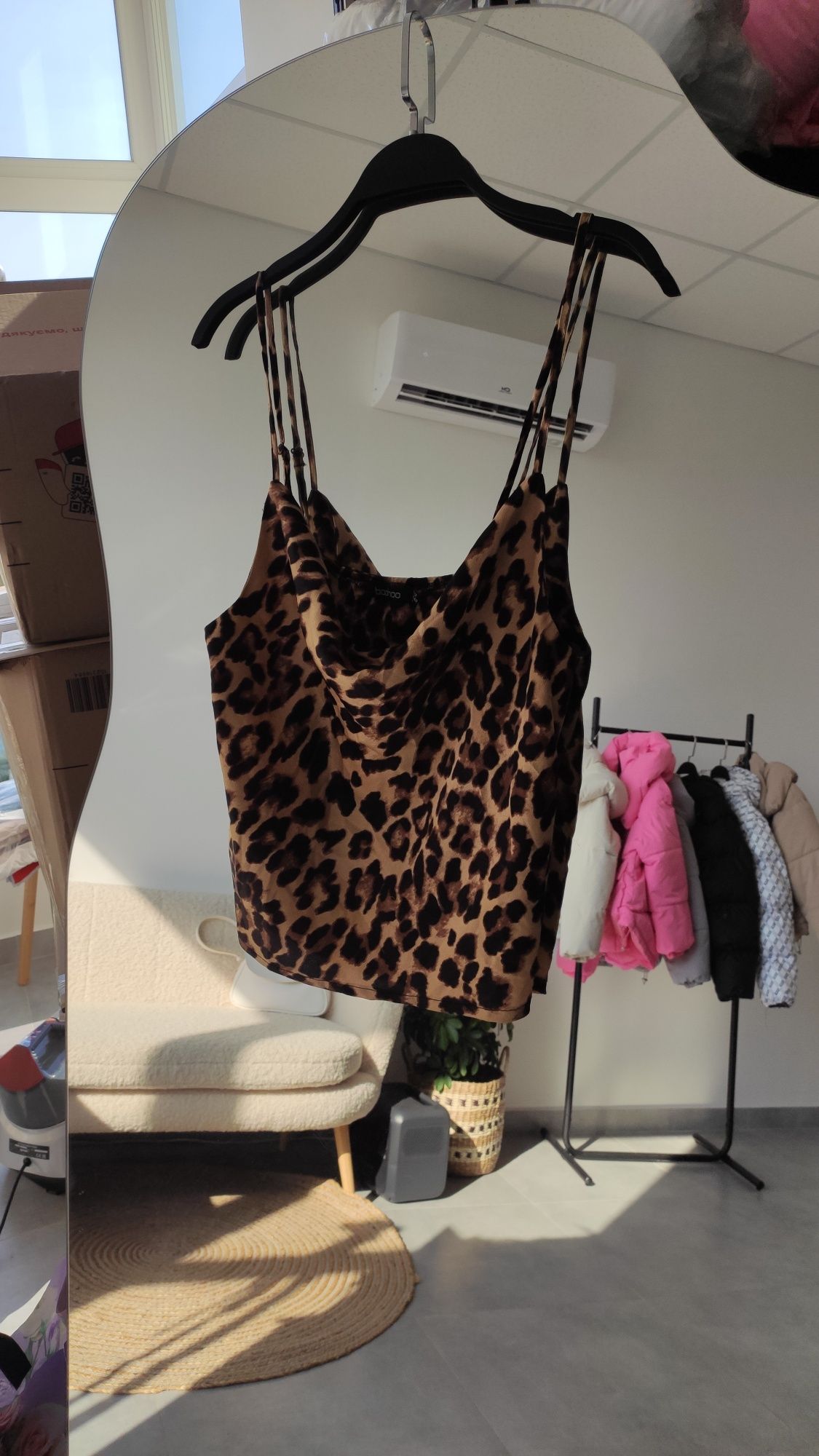 Майка леопард Boohoo