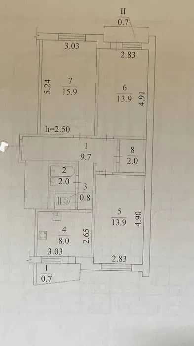 3к 63м Оболонь світла квартира з новим ремонтом
