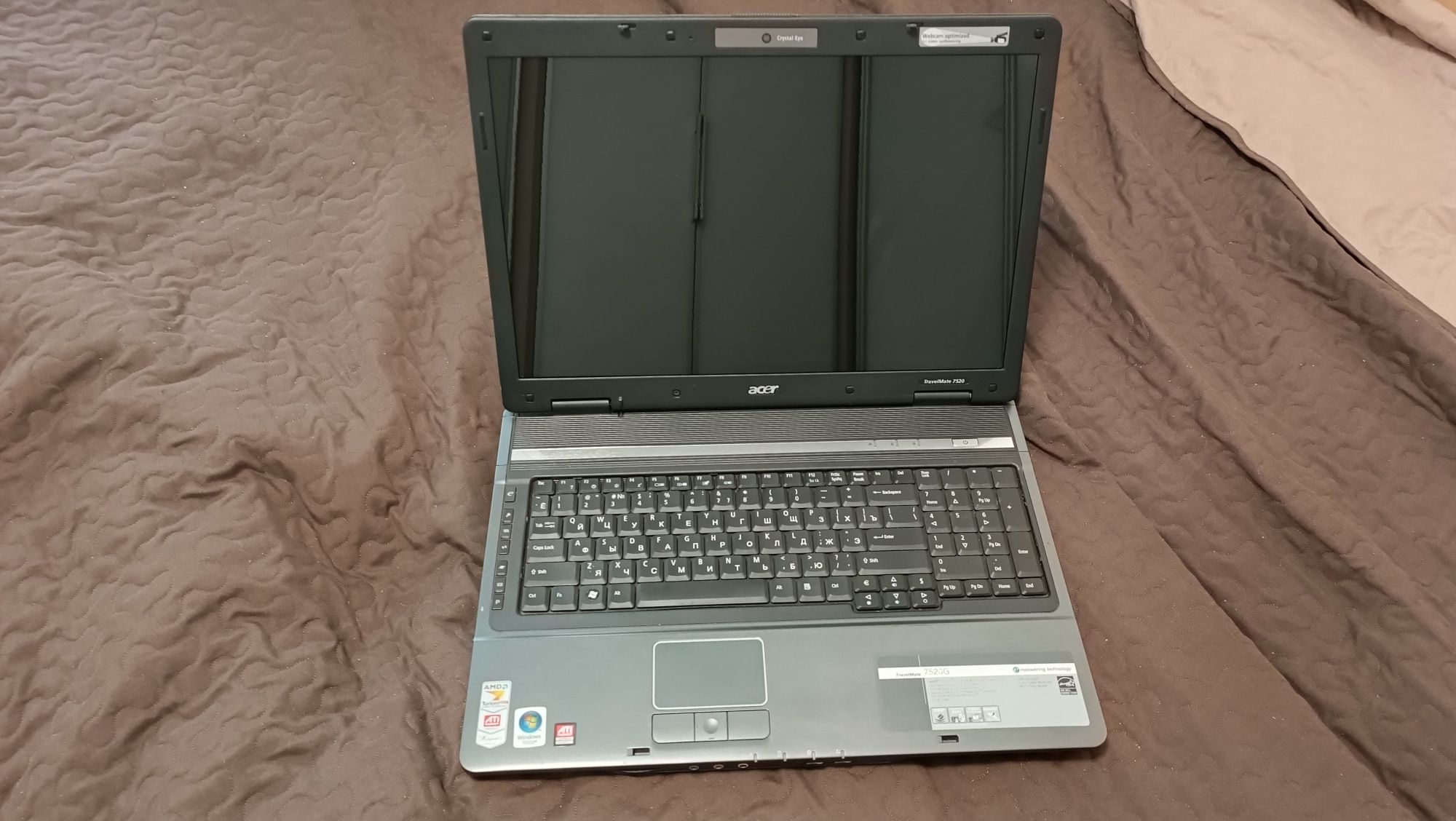 Ноутбук Acer travelmate 7520 + SSD 32Гб
