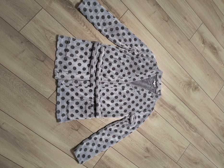 Krótki szlafrok damski S, wiązany