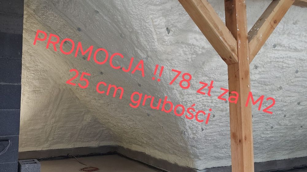 Ocieplanie pianką poddaszy izolacje pianką natryskowe Docieplania
