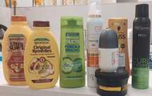 Produtos Cabelo, champô,desodorizante,curl mousse,condicionador ,PACK