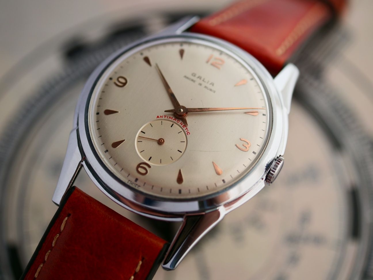 Galia zegarek szwajcarski swiss made stary vintage przepiękny cudo
