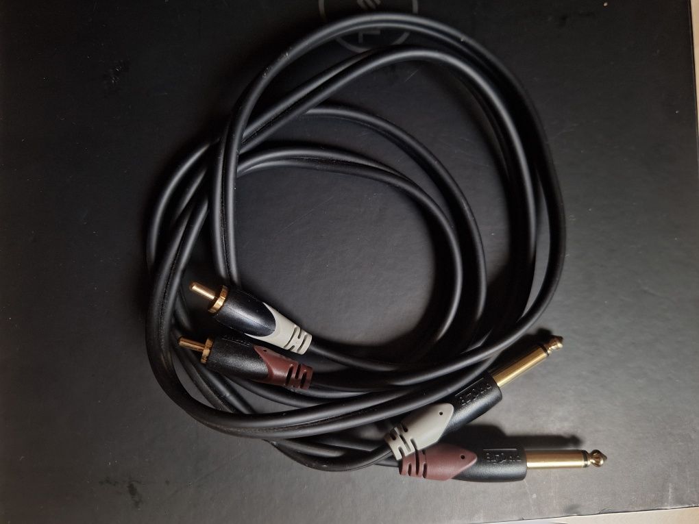 Procab kabel audio RCA –  6.3mm TS | HiFi  czincz x2 duży audio jack
