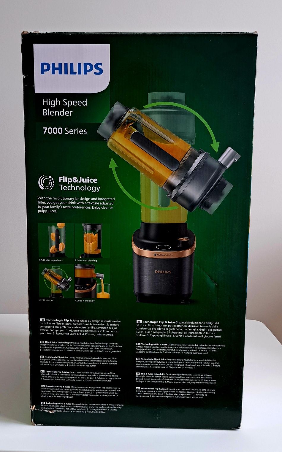 Blender Kielichowy PHILIPS Flip&Juice HR3770/10 z Modułem Sokowirówki