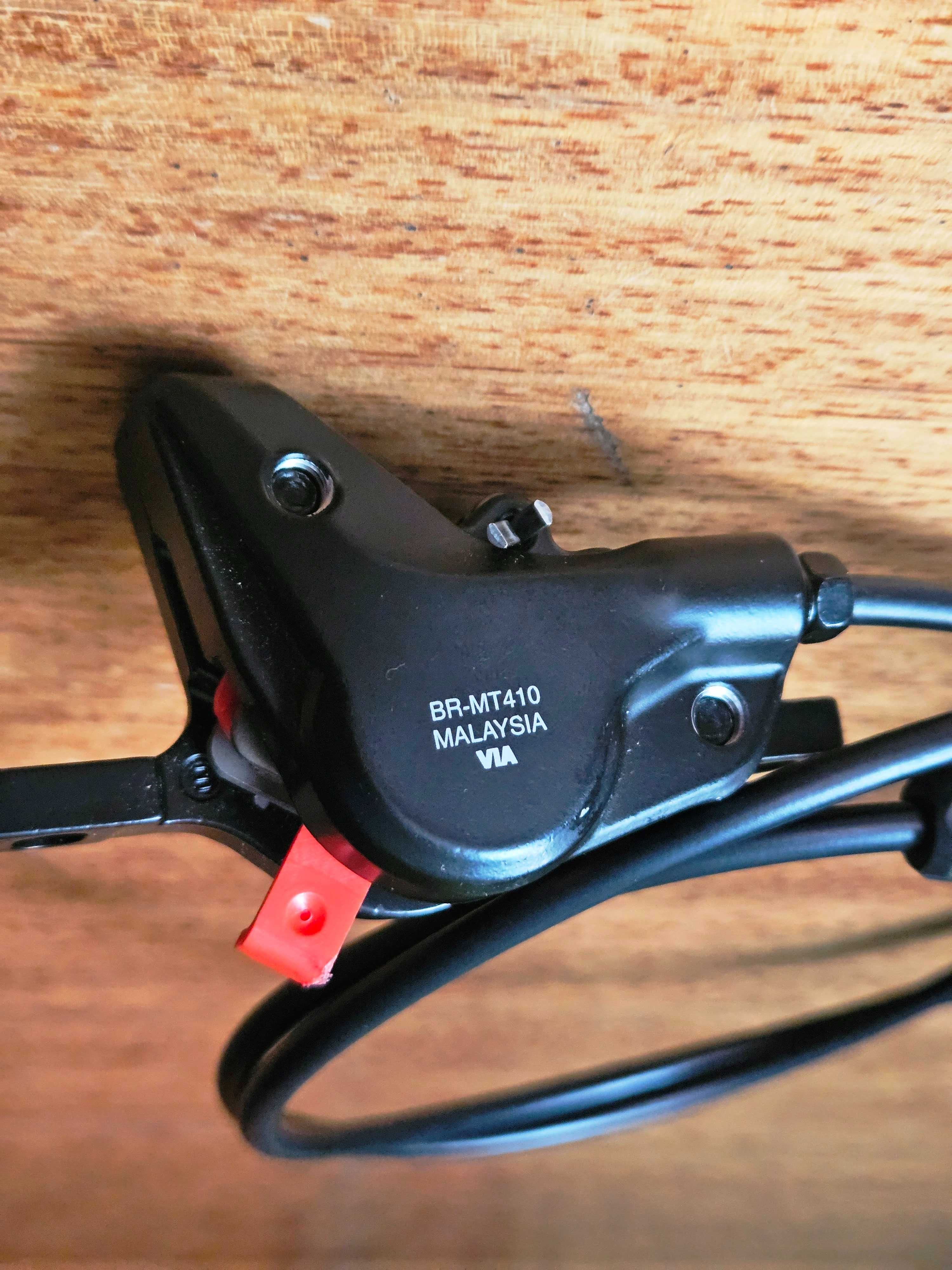 Nowe hamulce SHIMANO BL-M4100/BR-MT410, komplet przód + tył.