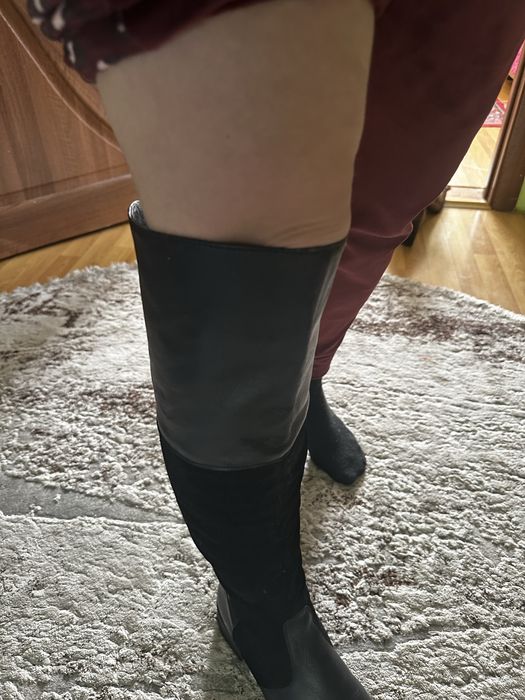 Жіночі чоботи ботфорди зимові