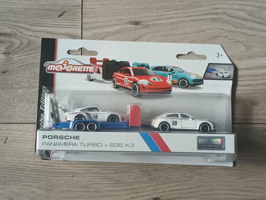 Majorette samochodzik resorak zestaw Porsche Turbo plus 935 K3