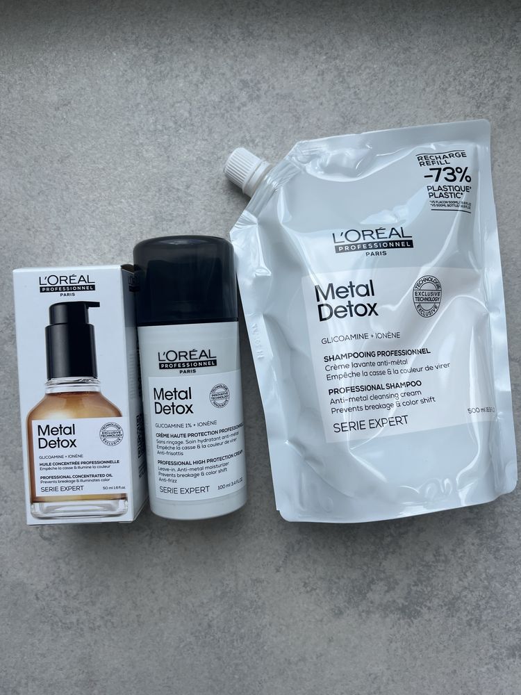 L’oreal Professionel Metal Detox zestaw 3 kosmetyki do włosów