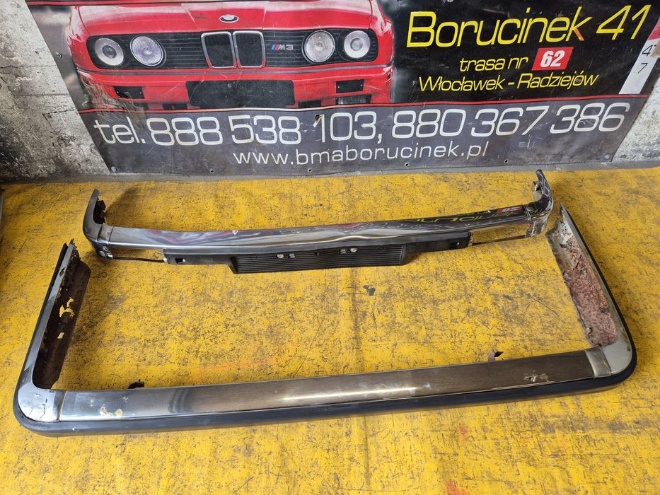 BMW E30 Zderzak Chrom Przód Tył Wąska Lampa Przedlift Części BMA