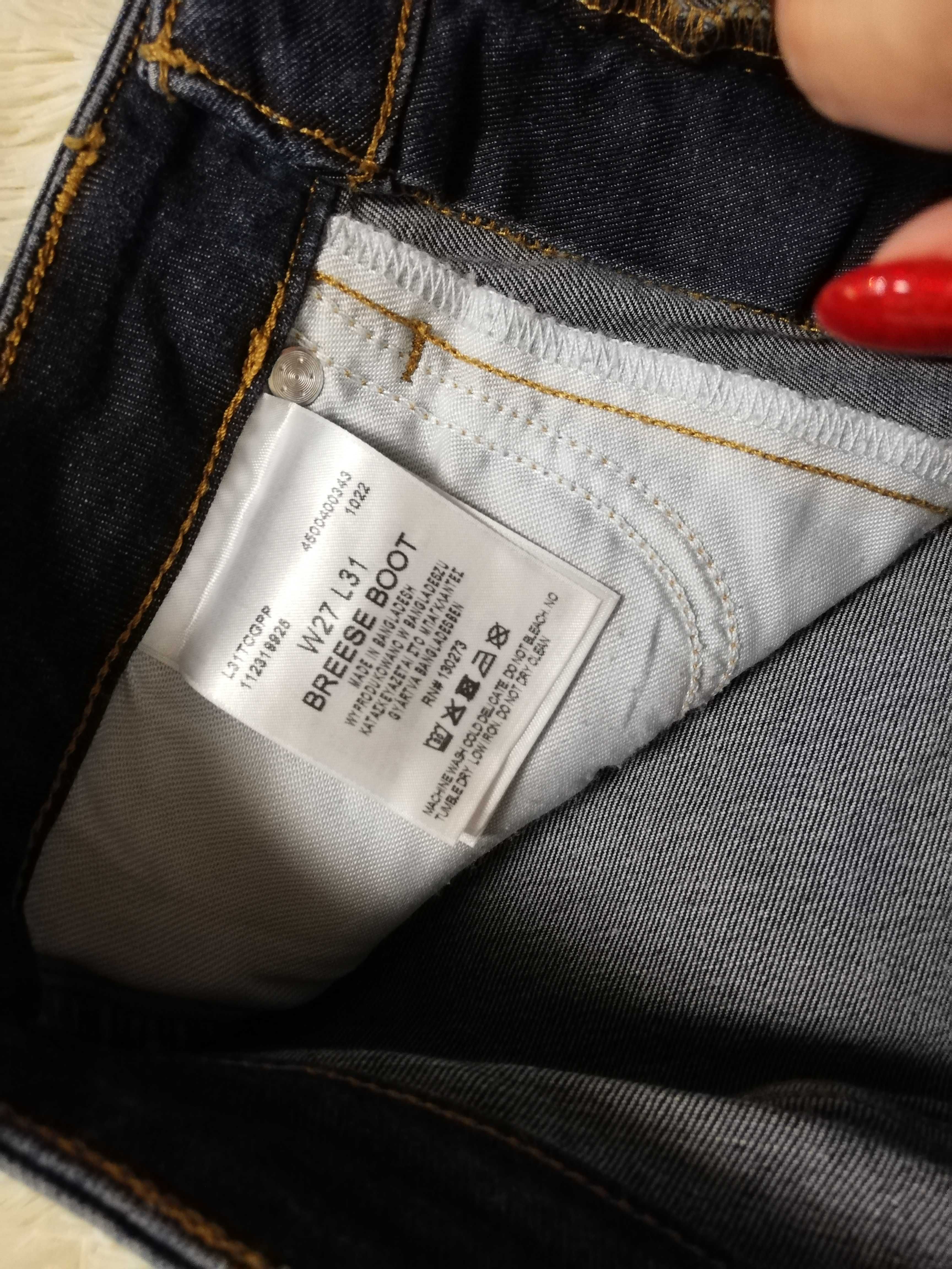 jeansy Lee W27 L31 Breese Boot ciemny granat S 36