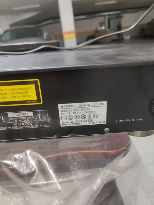 Leitor de CD sony  avariado