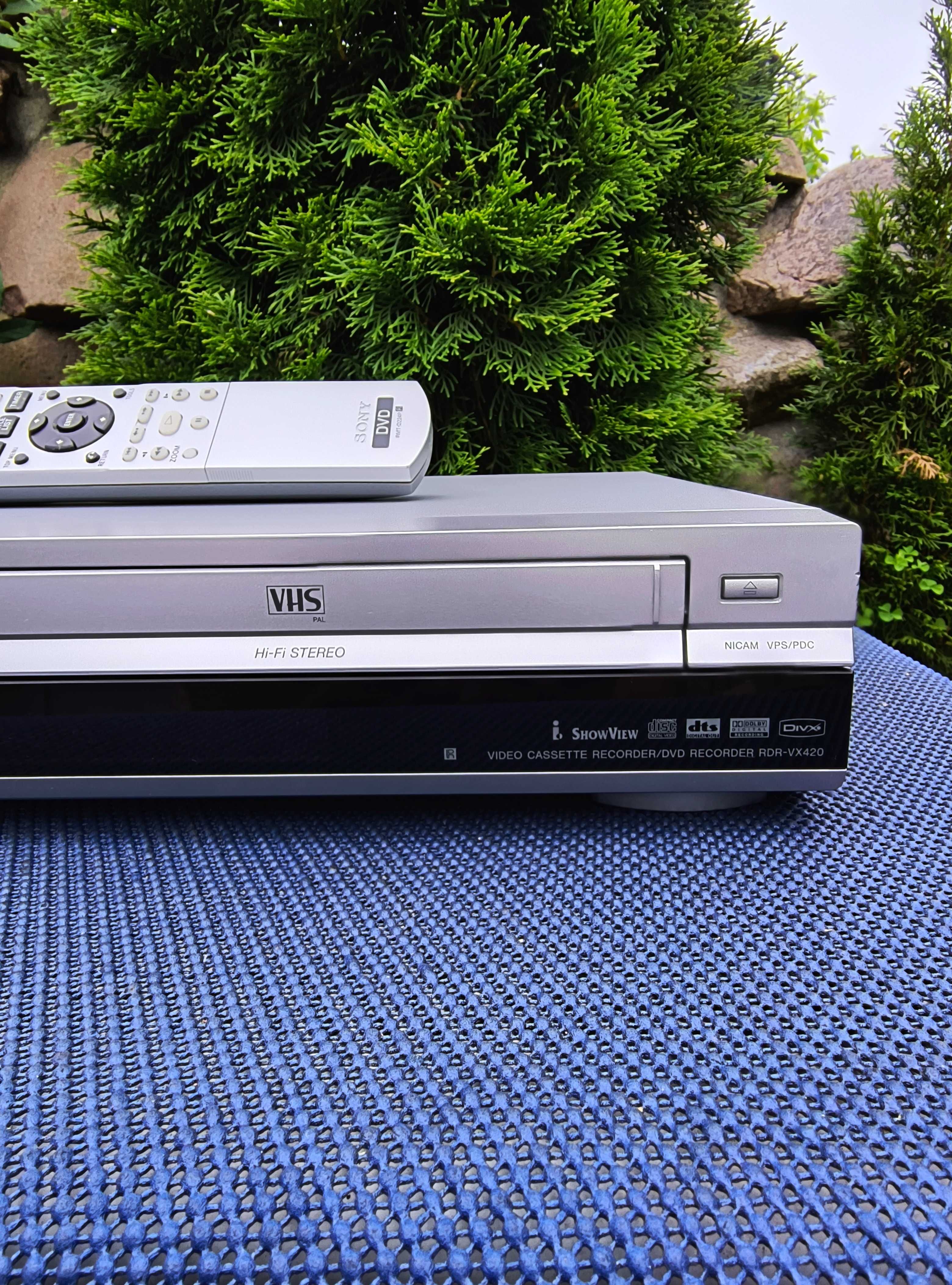 Nagrywarka  Dvd/Vhs-SONY model RDR VX 420 DIVX_HI FI