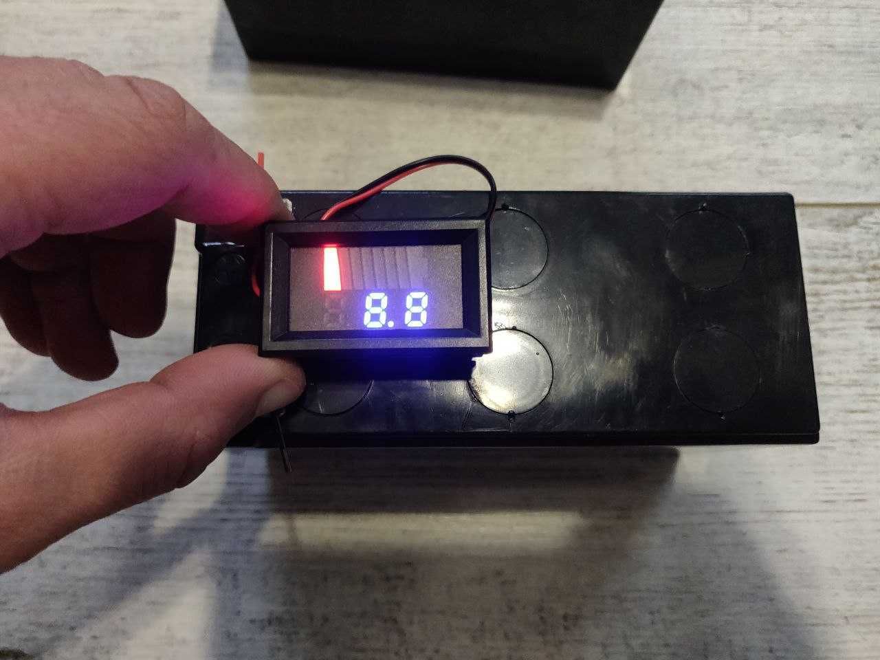 Індикатор рівня акумулятора 18650, батареї 12в, 24в, вольтметр ампер