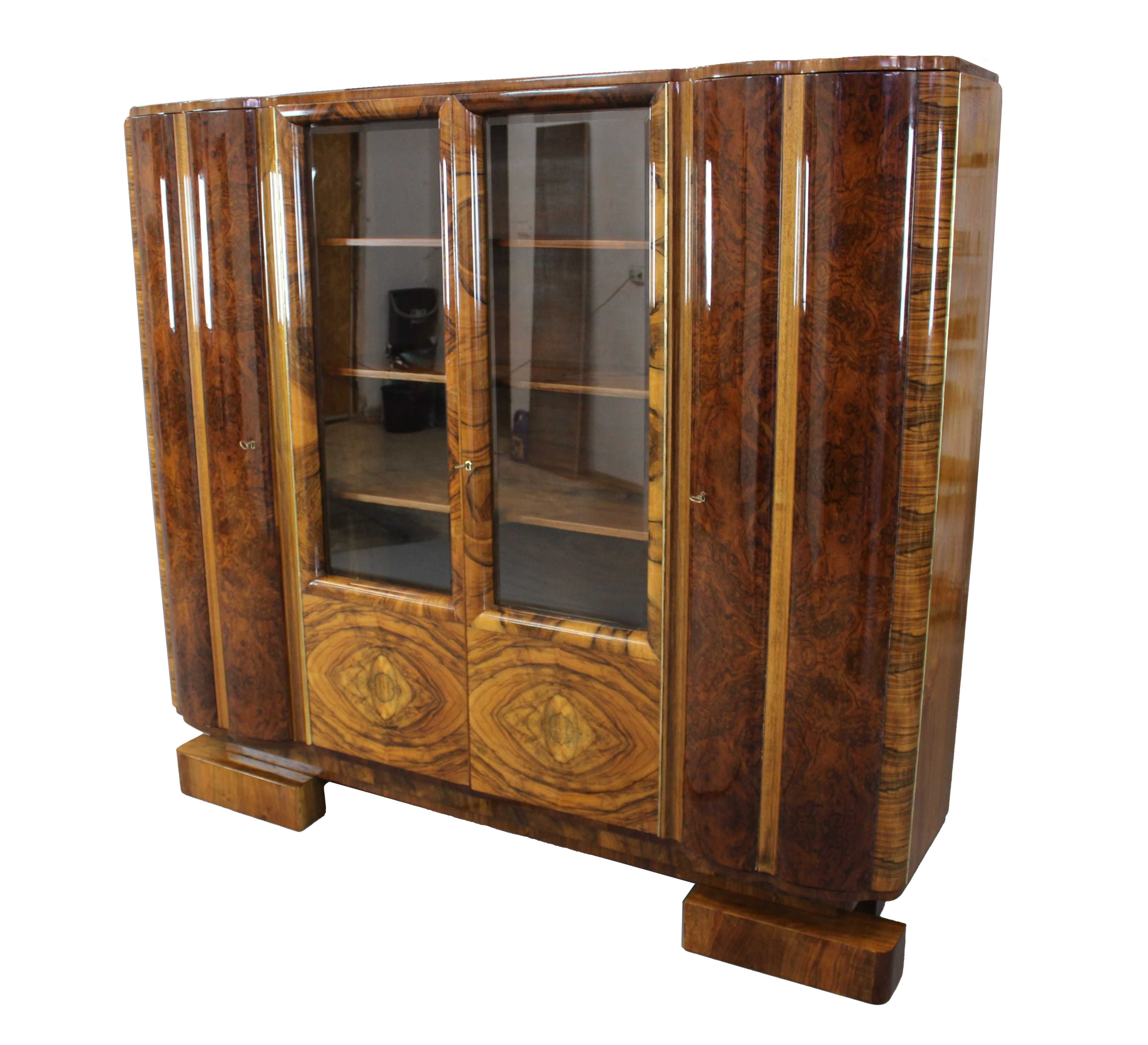 Piękny gabinet art - deco po renowacji / biurko i biblioteka / antyki