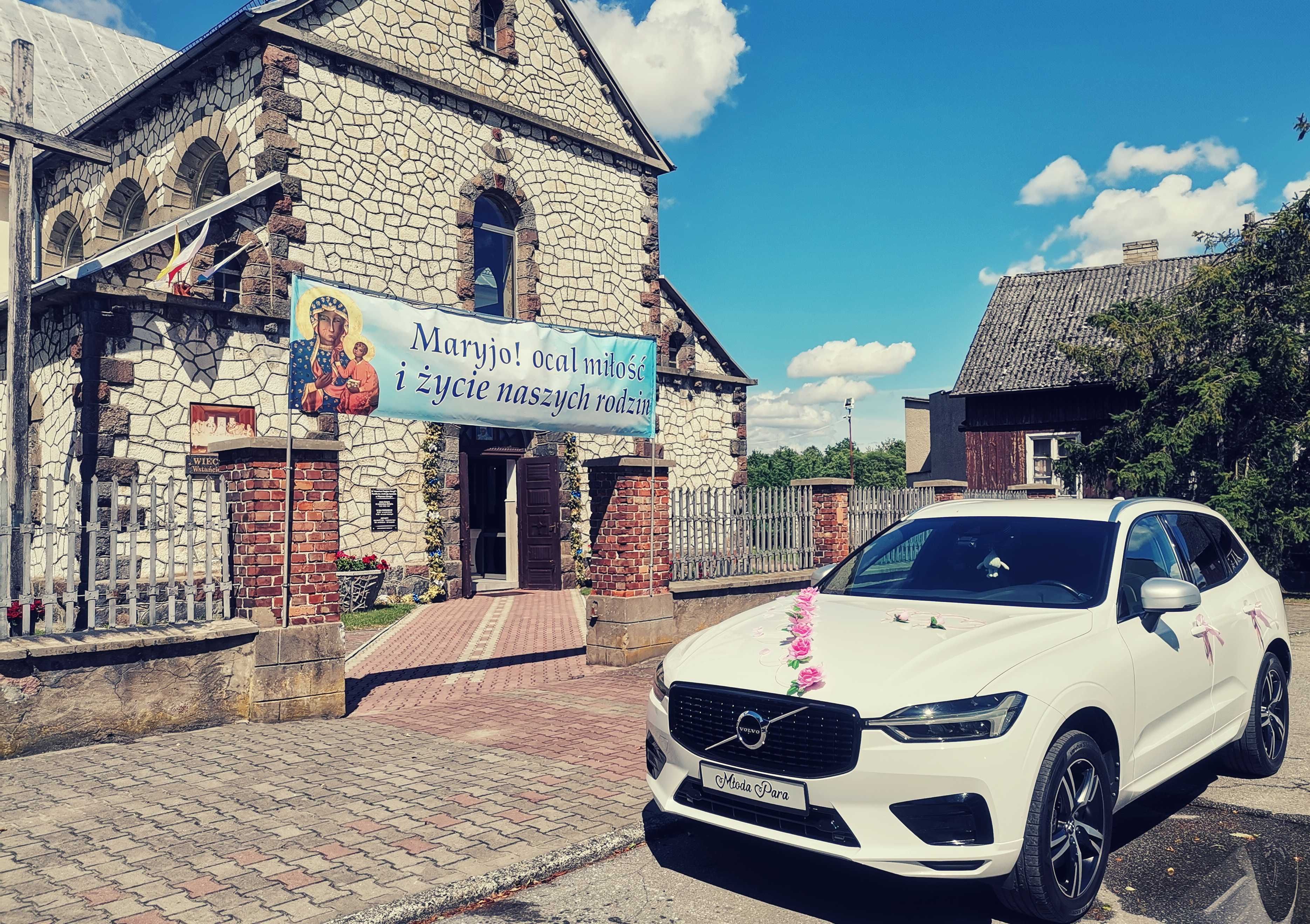 Samochód do ślubu, Auto,Volvo xc60,biały,R-Design,WYNAJEM,ŚLUB, Wesele