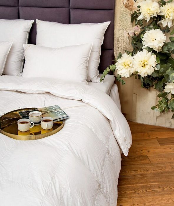 Kołdra AMZ ROYAL letnia puch 100% 135x200cm Biały