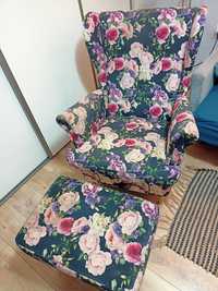 Fotel Uszatek z podnòżkiem