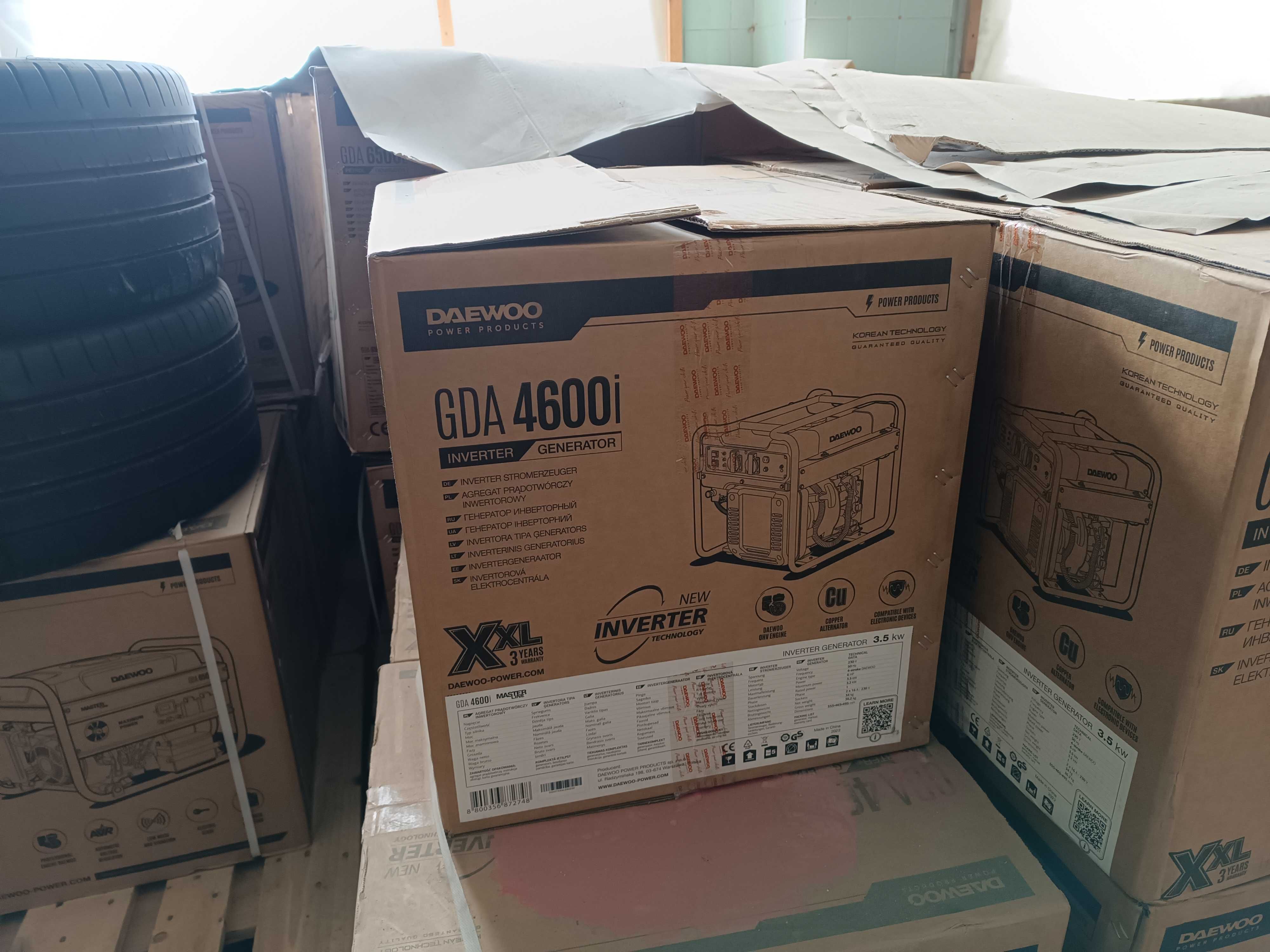 Інверторний бензиновий генератор Daewoo Power GDA 4600i 3,5 кВт