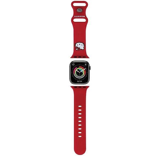 Pasek Hello Kitty Silicone Kitty Head na Apple Watch 38/40/41mm - czer