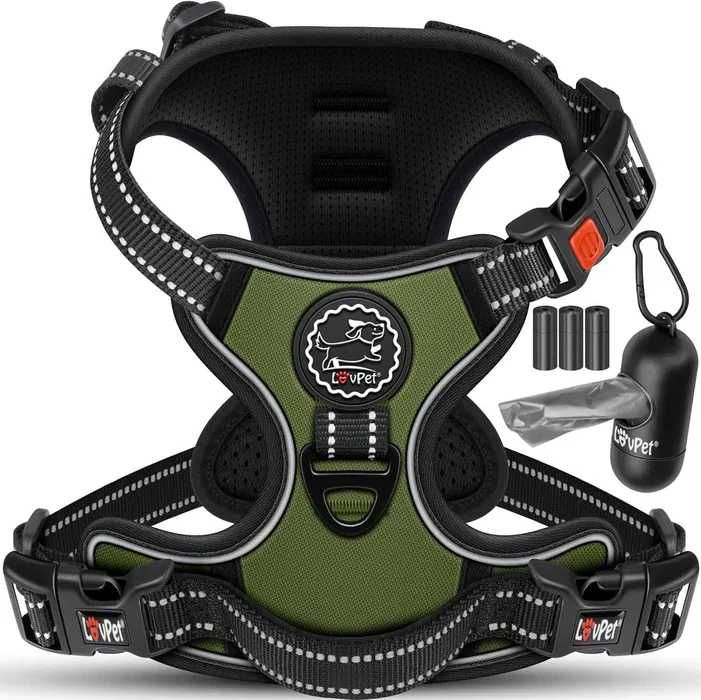 LOVPET® Uprząż dla psa bez ciągnięcia ROZMIAR L kolor KHAKI