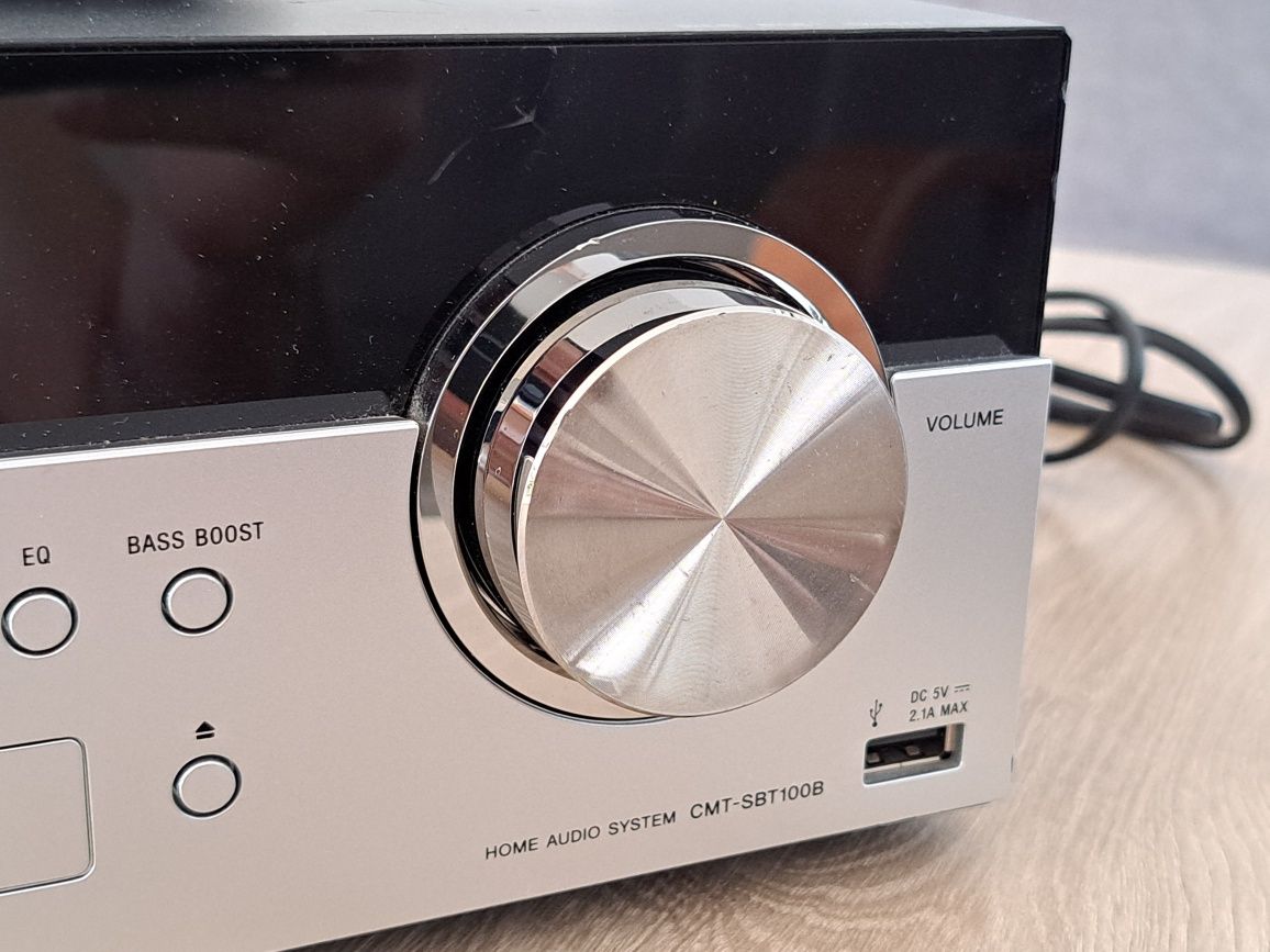 Wieża Sony CMT-SBT100B DAB DAB+ Radio FM CD Bluetooth USB AUX NFC