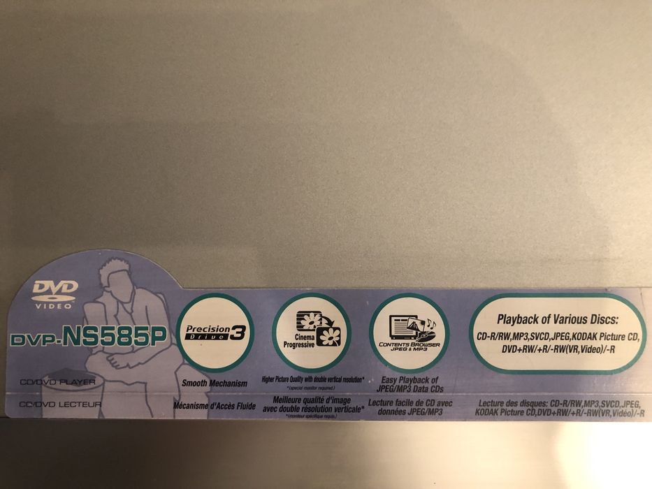 Sony leitor de CD/DVD, DVP-NS585P