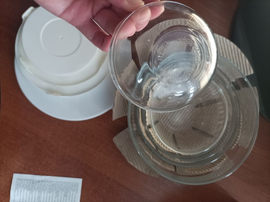 Набор стеклянных мисок с крышками jysk rolf. 5 штук
набор состоит