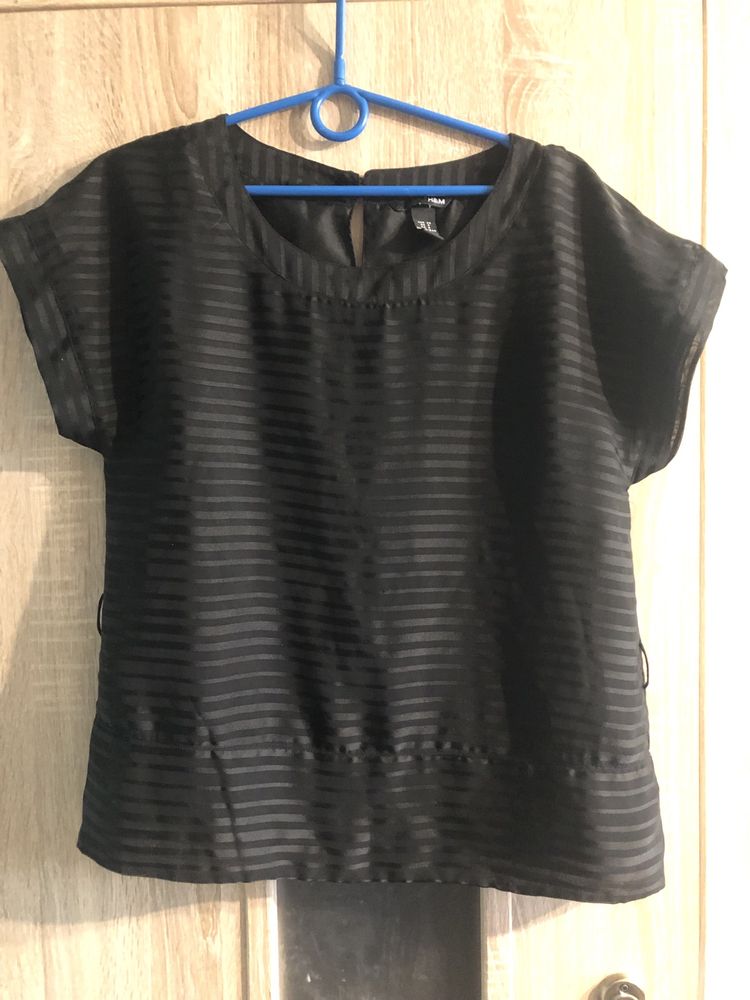 Czarna mgielka koszula xs s m h&m