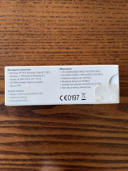 Huawei E3372 USB Stick microSD (4G/LTE) 150Mbps