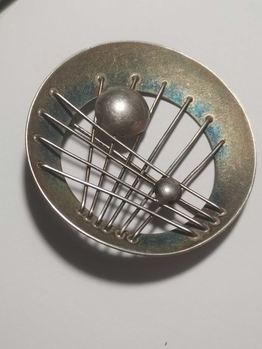 Брошь серебряная 900 проба