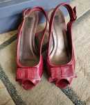 Buty czerwone na obcasie nessi rozmiar 37