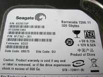 Dysk o pojemności 320 GB do komputera stacjonarnego.