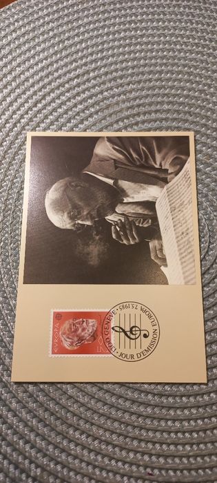 Całość pocztówka Szwajcaria Ernest Ansermet