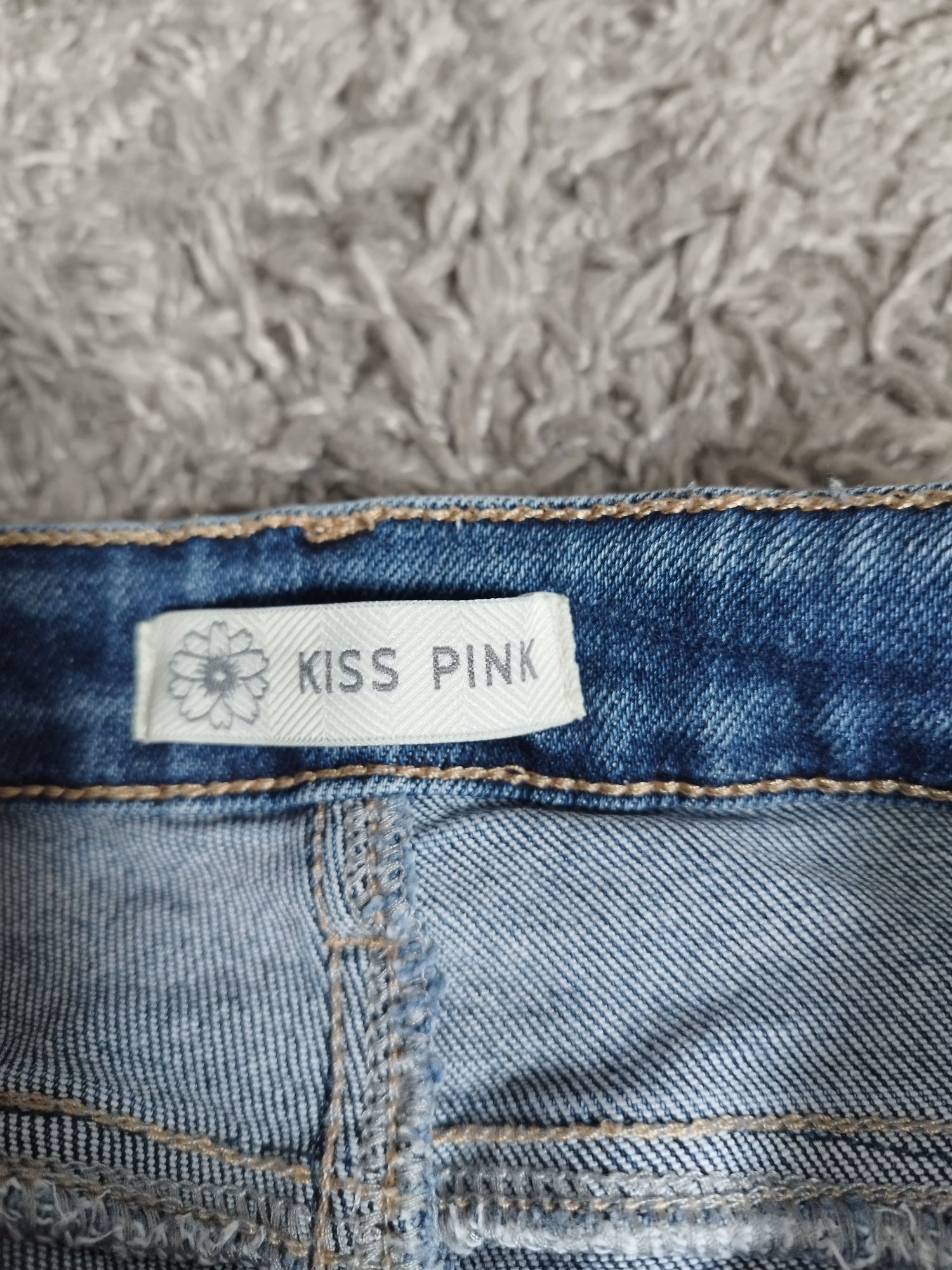 Spodnie jeansowe Kiss Pink S/M