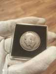 Великобритания 1 шиллинг 1920 год серебро квадрокапсула