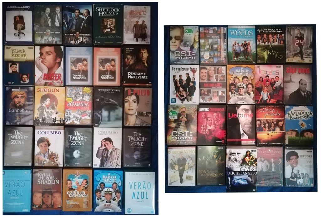 Lote de 227 títulos de DVD originais: dvd's / séries (lote 17)