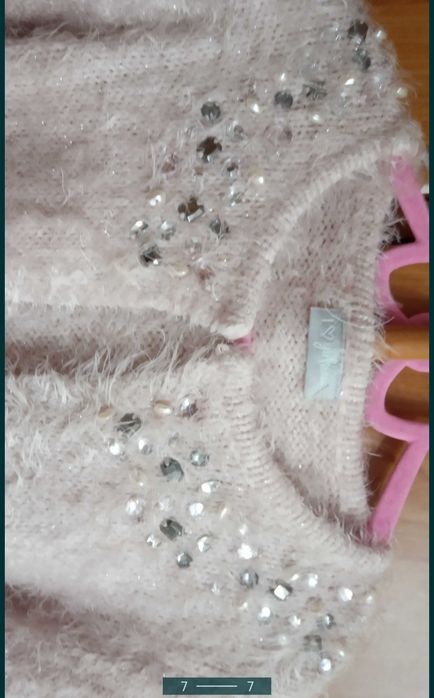 H&M ,Next piękny sweterek milutki +koszula błyszcząca od 6 lat wzwyż