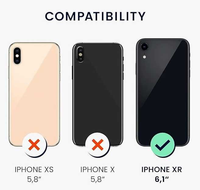 Etui na telefon komórkowy iPhone XR ze szkłem pancernym 9H
