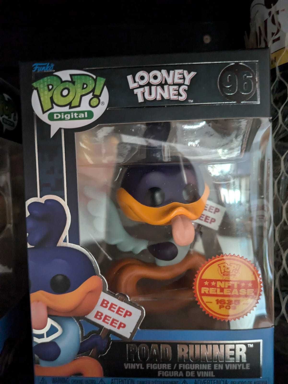 Funko POP NFTs Bane Coyote Road Runner Beep Beep Edições limitadas