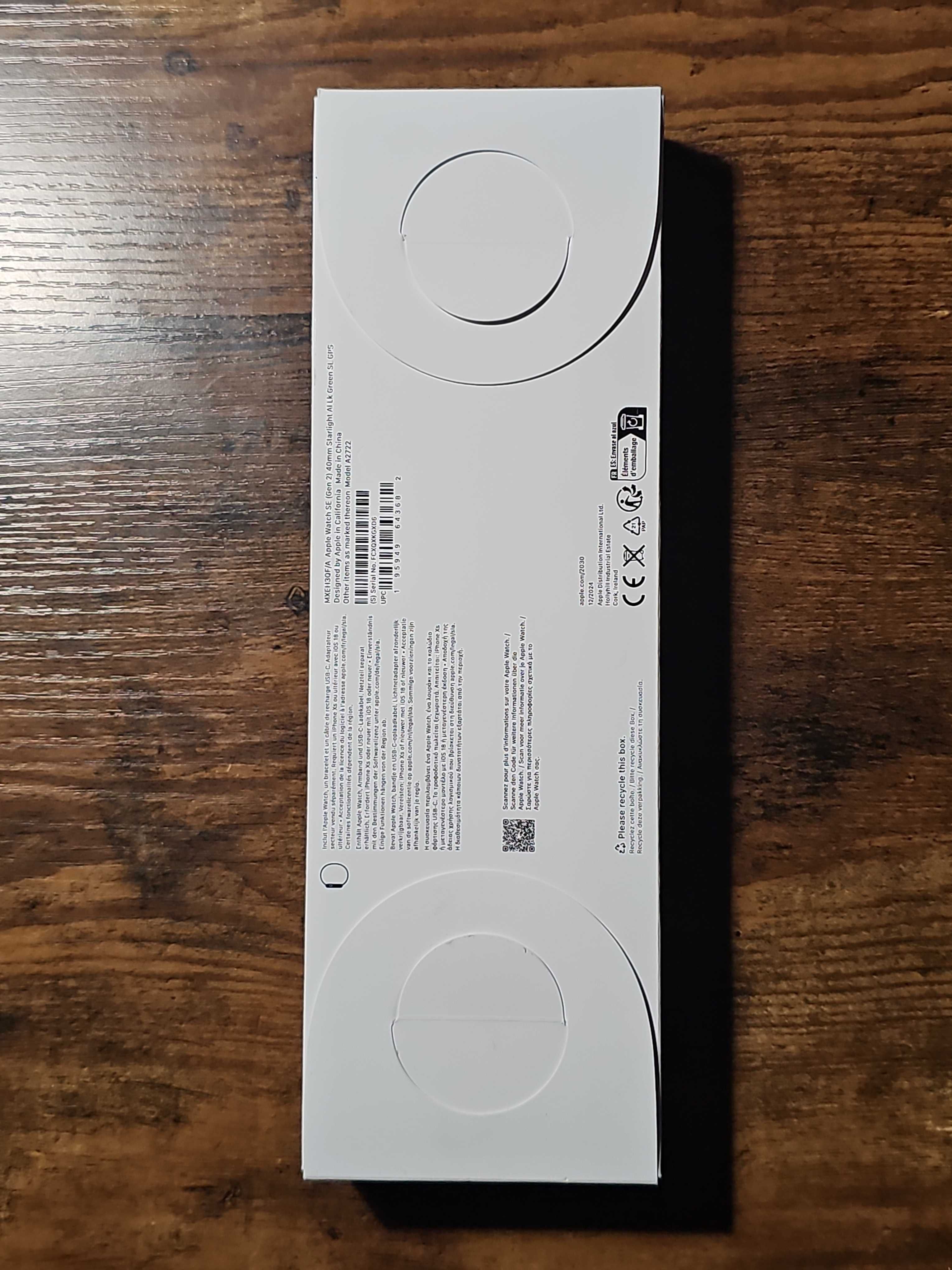 Smartwatch Apple Watch SE GPS 40mm Starlight Alu Sport Loop Zielony