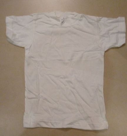 T-shirts brancas novas de criança 100% algodão