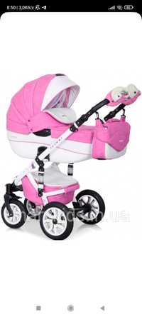 Дитяча універсальна коляска 2 в 1 Riko Brano Ecco 18 Baby Pink