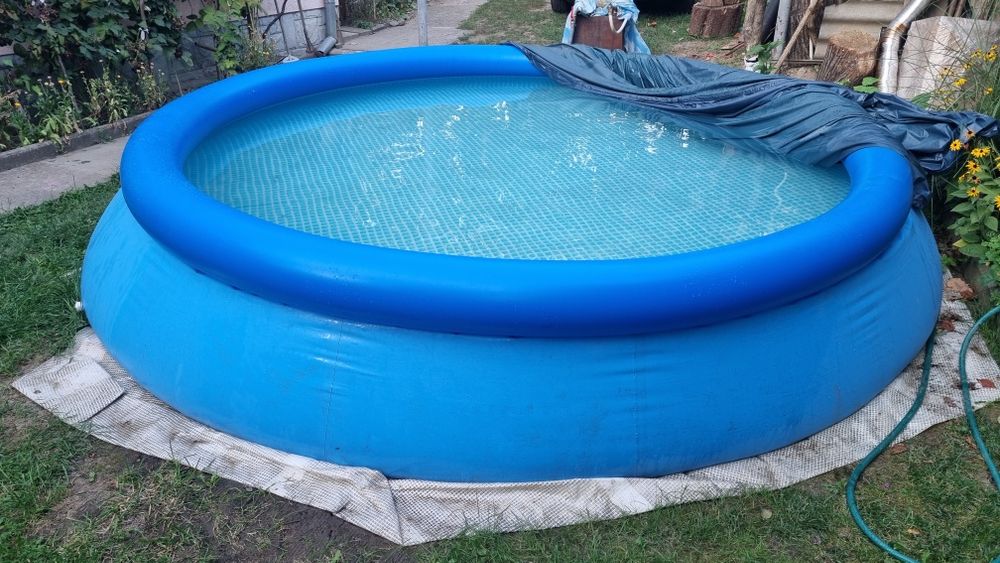 Басейн +тент, 396 см 84 см глибина, сімейний наливний