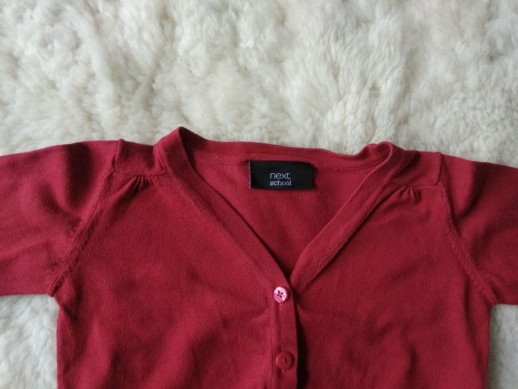 Czerwony sweter dla dziewczynki r.98 Next