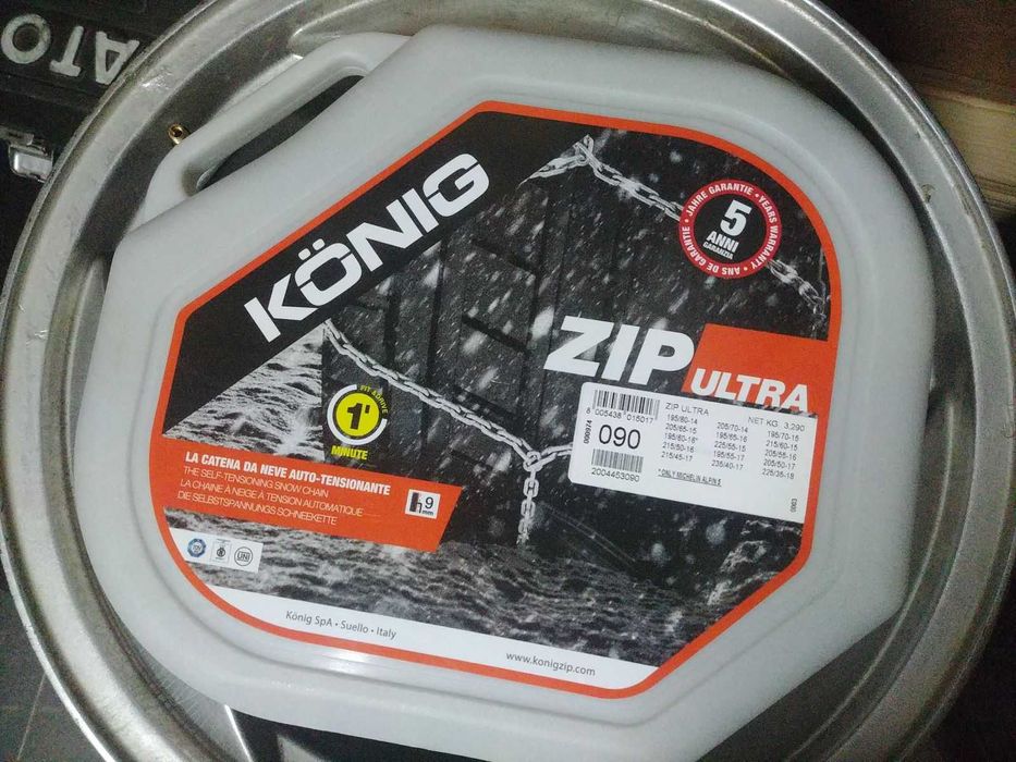 Łańcuchy śniegowe Konig Zip Ultra 9 (rozmiar 90) NOWE!