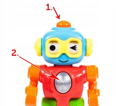 Interaktywny robot+interaktywny młotek Fisher Price