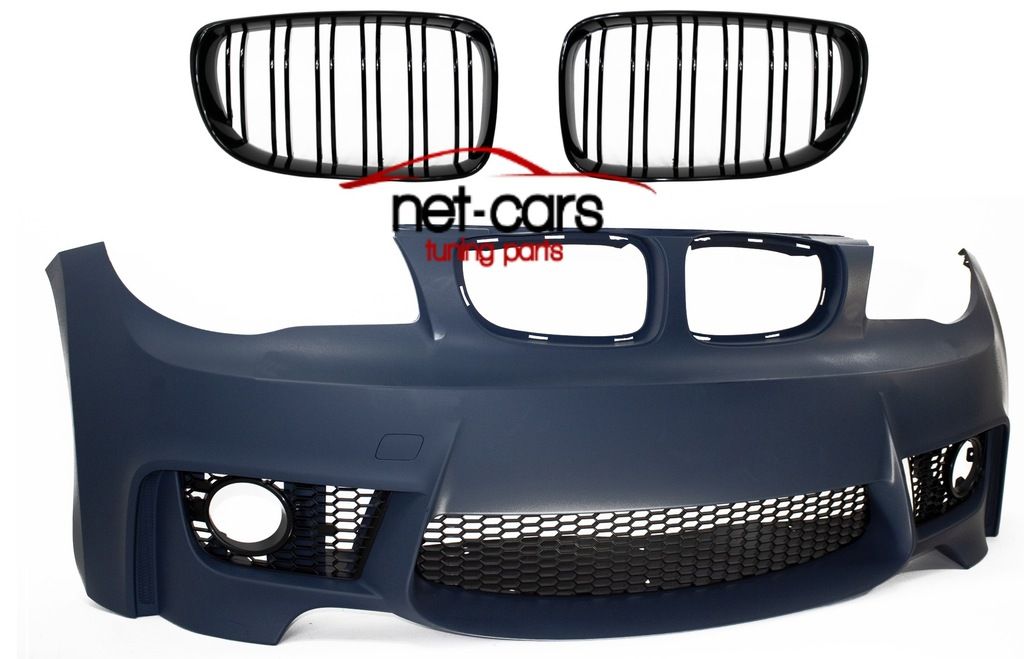 Zderzak BMW E81 E82 E83 E87 04-11 wzór M1 M Pakiet + grill połysk