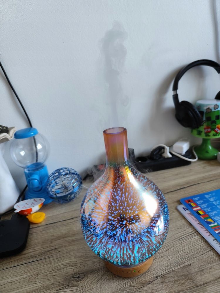 Nawilżacz Powietrza Z Lampką LED Na Prezent Dyfuzor Zapachowy Aroma